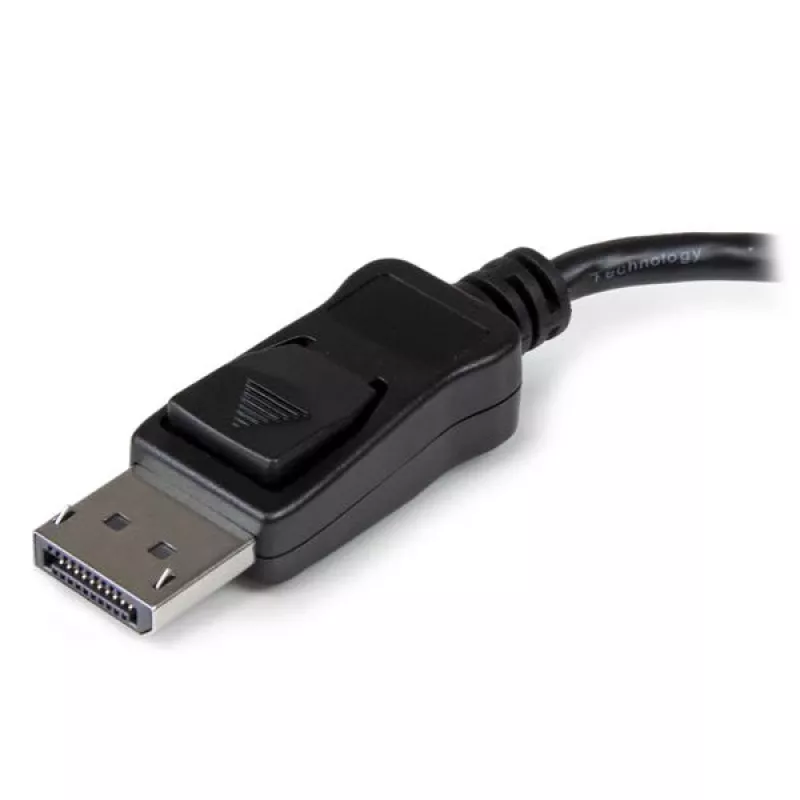 StarTech.com 3 prievadų kelių monitorių adapteris – DisplayPort 1.2 MST centras iki dviejų 4K 30Hz ir vieno 1080p – vaizdo skirstytuvas išplėstiniam darbalaukiui tik „Windows“ kompiuteriuose – DP į 3x DP monitorius