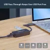 StarTech.com USB 3.0 į Gigabit Ethernet adapteris su USB prievadu - juodas