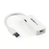 StarTech.com USB 3.0 į Gigabit Ethernet adapteris su USB prievadu - Baltas