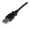 StarTech.com 2 m USB 2.0 A į kairėn lenktą B laidas - vyriškas/vyriškas