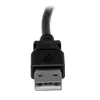 StarTech.com 2 m USB 2.0 A į kairėn lenktą B laidas - vyriškas/vyriškas