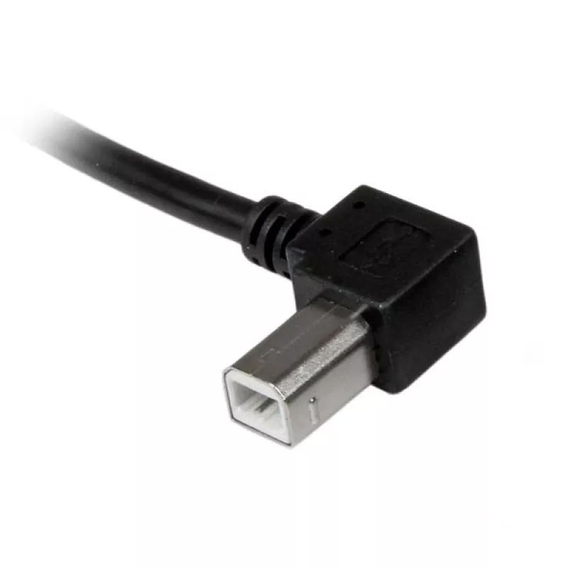 StarTech.com 2 m USB 2.0 A į kairėn lenktą B laidas - vyriškas/vyriškas