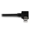 StarTech.com 2 m USB 2.0 A į kairėn lenktą B laidas - vyriškas/vyriškas