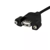 StarTech.com 3 pėdų USB laidas su skydelio tvirtinimu - USB A prie pagrindinės plokštės jungties laidas F/F