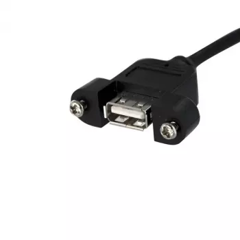 StarTech.com 3 pėdų USB laidas su skydelio tvirtinimu - USB A prie pagrindinės plokštės jungties laidas F/F