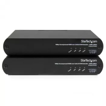 StarTech.com USB HDMI KVM prailgintuvas per Cat 5e / Cat 6 iki 100 m su 1080p nesuspaustu vaizdu