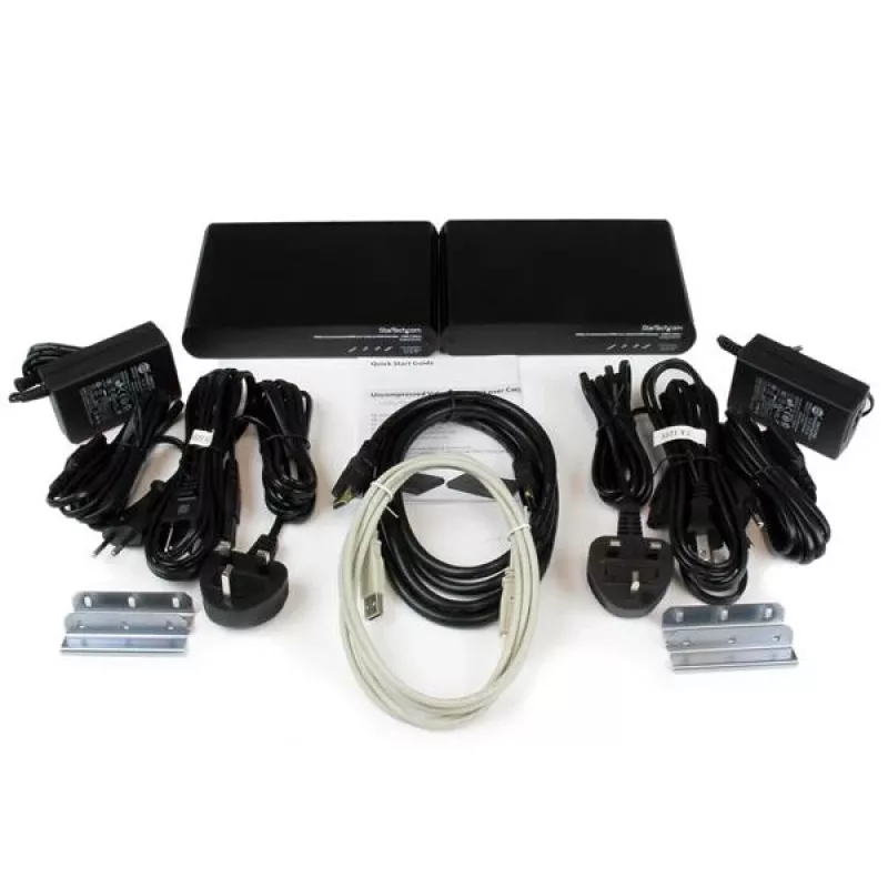 StarTech.com USB HDMI KVM prailgintuvas per Cat 5e / Cat 6 iki 100 m su 1080p nesuspaustu vaizdu