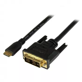 StarTech.com 2 m Mini HDMI į DVI laidas - DVI-D į HDMI laidas (1920x1200p) - 19 kontaktų Mini HDMI kištukas į DVI-D kištuką - Skaitmeninis monitoriaus laidas adapteris M/M