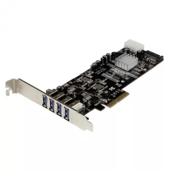 StarTech.com 4 prievadų PCI Express (PCIe) USB 3.0 kortelė su 2 atskirais 5 Gbps kanalais, UASP, SATA / LP4 maitinimu