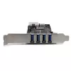 StarTech.com 4 prievadų PCI Express (PCIe) USB 3.0 kortelė su 2 atskirais 5 Gbps kanalais, UASP, SATA / LP4 maitinimu