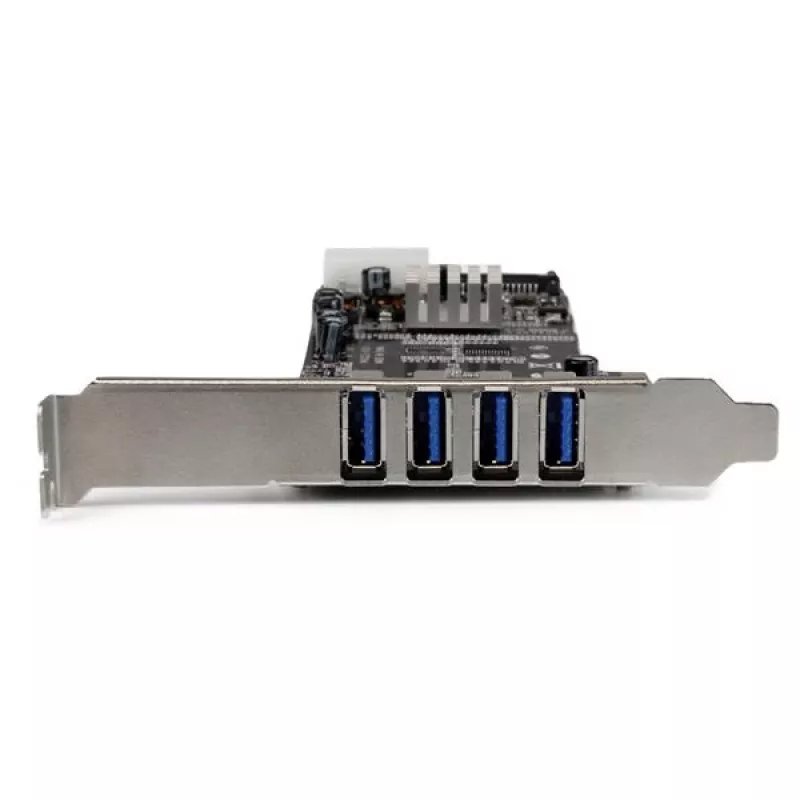 StarTech.com 4 prievadų PCI Express (PCIe) USB 3.0 kortelė su 2 atskirais 5 Gbps kanalais, UASP, SATA / LP4 maitinimu
