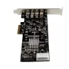 StarTech.com 4 prievadų PCI Express (PCIe) USB 3.0 kortelė su 2 atskirais 5 Gbps kanalais, UASP, SATA / LP4 maitinimu