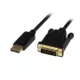 StarTech.com 3ft (1m) aktyvus DisplayPort į DVI laidas - 1080p vaizdas - DisplayPort į DVI-D adapteris - vienos jungties keitiklis - DP 1.2 į DVI monitoriaus laidas