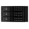 StarTech.com 3 vietų aliumininis bekrepšelis karšto keitimo mobilusis rėmas su pagrindine plokšte 3,5 inch SAS II/SATA III - 6 Gbps HDD