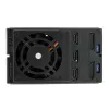 StarTech.com 3 vietų aliumininis bekrepšelis karšto keitimo mobilusis rėmas su pagrindine plokšte 3,5 inch SAS II/SATA III - 6 Gbps HDD