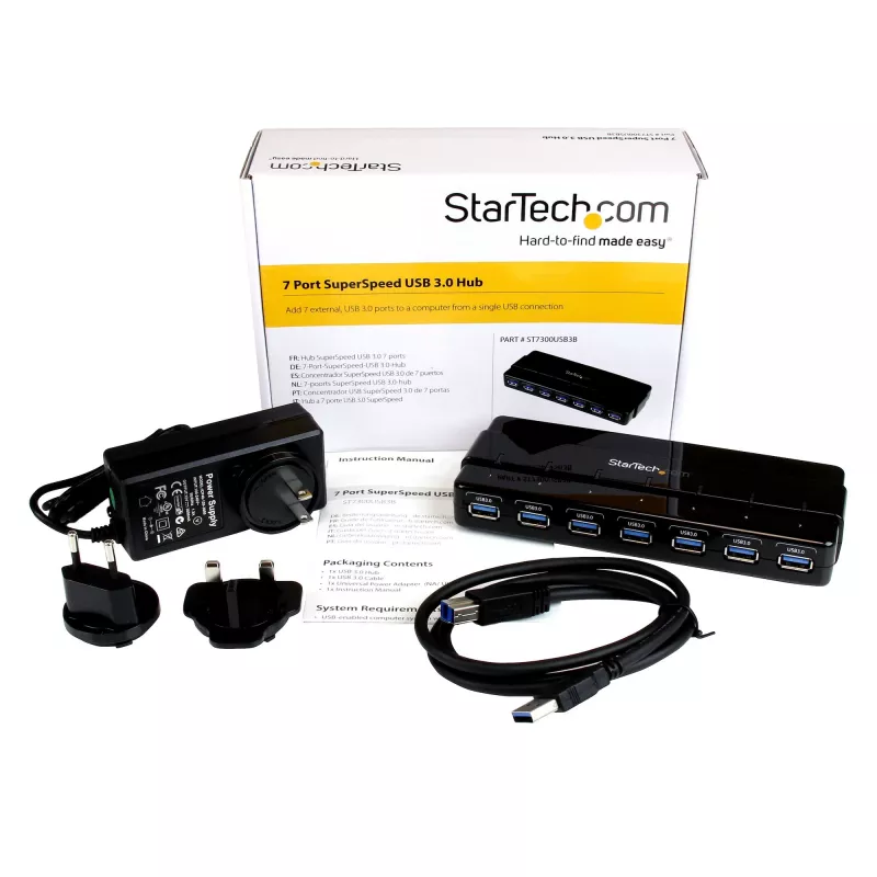 StarTech.com 7 prievadų USB 3.0 šakotuvas – stalinis