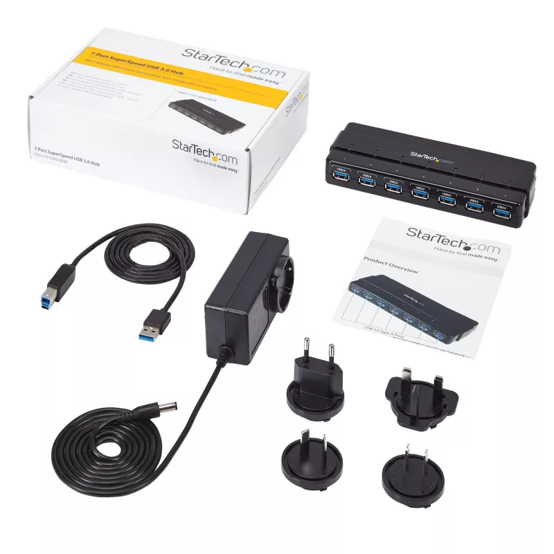 StarTech.com 7 prievadų USB 3.0 šakotuvas – stalinis