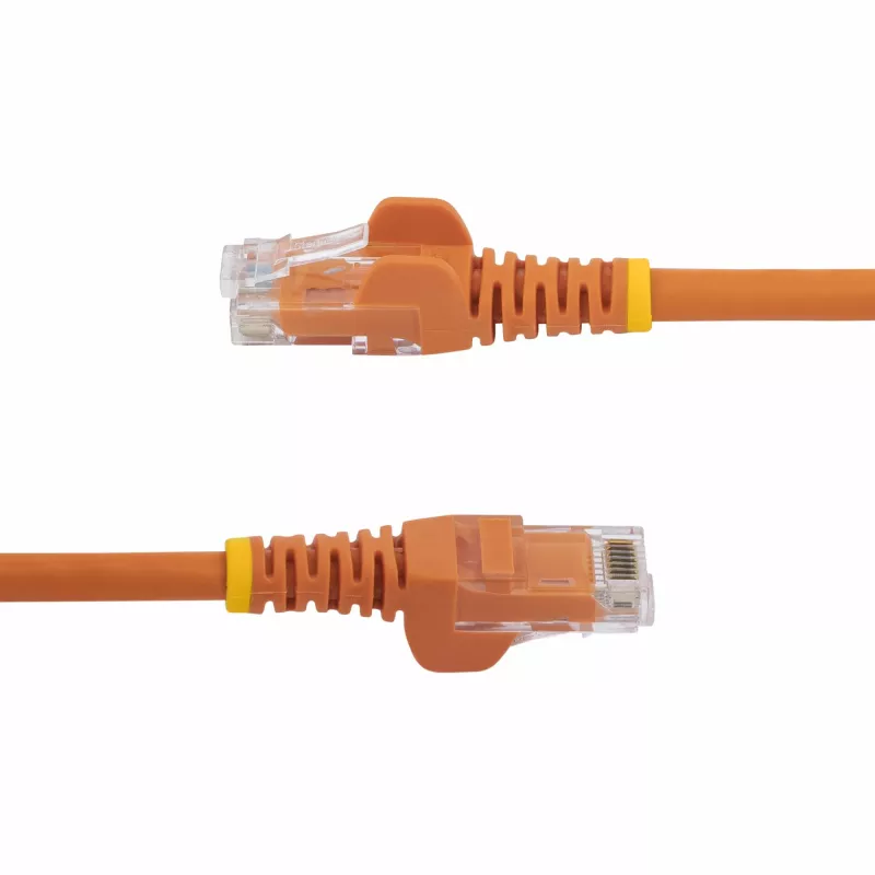 StarTech.com 3 m CAT6 Ethernet kabelis - oranžinis CAT 6 Gigabit Ethernet laidas - 250 MHz 100 W PoE RJ45 UTP tinklo/prijungimo kabelis, be užkabinimo, su įtempimo mažinimu, individualiai išbandytas