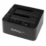 StarTech.com Dviejų lizdų kietojo disko kopijavimo stotelė, USB 3.0 (5 Gbps) / eSATA į 2,5/3,5 colio SATA III HDD/SSD klonavimo / kopijavimo įrenginys, kietojo disko dokas