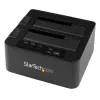 StarTech.com Dviejų lizdų kietojo disko kopijavimo stotelė, USB 3.0 (5 Gbps) / eSATA į 2,5/3,5 colio SATA III HDD/SSD klonavimo / kopijavimo įrenginys, kietojo disko dokas