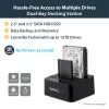 StarTech.com Dviejų lizdų kietojo disko kopijavimo stotelė, USB 3.0 (5 Gbps) / eSATA į 2,5/3,5 colio SATA III HDD/SSD klonavimo / kopijavimo įrenginys, kietojo disko dokas