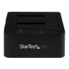 StarTech.com Dviejų lizdų USB 3.0 / eSATA į SATA kietojo disko dokas, išorinis 2,5/3,5 colio SATA I/II/III SSD/HDD dokas, karšto keitimo lizdai, įkrovimas iš viršaus