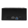 StarTech.com Dviejų lizdų USB 3.0 / eSATA į SATA kietojo disko dokas, išorinis 2,5/3,5 colio SATA I/II/III SSD/HDD dokas, karšto keitimo lizdai, įkrovimas iš viršaus
