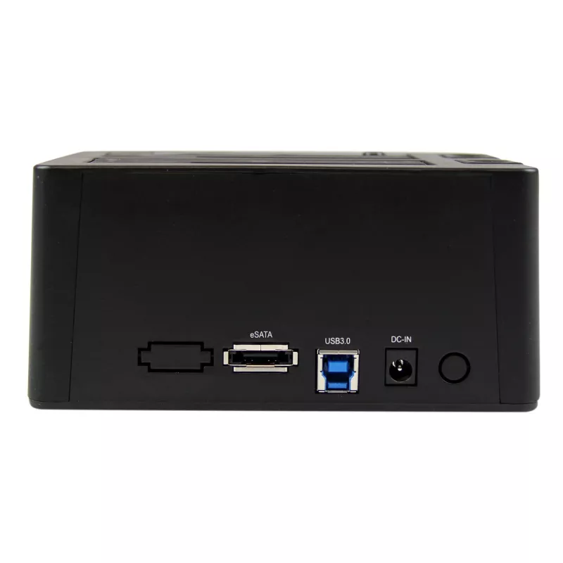 StarTech.com Dviejų lizdų USB 3.0 / eSATA į SATA kietojo disko dokas, išorinis 2,5/3,5 colio SATA I/II/III SSD/HDD dokas, karšto keitimo lizdai, įkrovimas iš viršaus