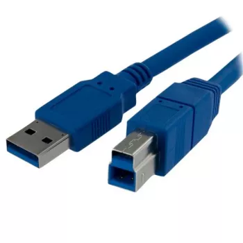 StarTech.com 1 m USB 3.0 laidas A į B - vyriškas/vyriškas, mėlynas