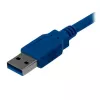 StarTech.com 1 m USB 3.0 laidas A į B - vyriškas/vyriškas, mėlynas