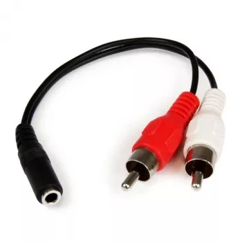 StarTech.com 6 colių stereo garso kabelis - 3,5 mm lizdas į 2x RCA kištukus