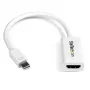 StarTech.com Mini DisplayPort į HDMI adapteris – aktyvus mDP į HDMI vaizdo keitiklis – 4K 30Hz – Mini DP arba Thunderbolt 1/2 Mac/PC prie HDMI monitoriaus/TV/ekrano – mDP 1.2 į HDMI adapteris – baltas
