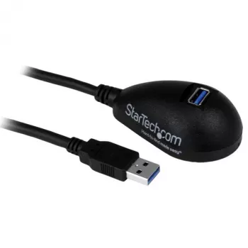 StarTech.com 5 pėdų juodas SuperSpeed USB 3.0 prailginimo kabelis - A į A M/F