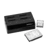 StarTech.com 4 lizdų USB 3.0 į SATA kietojo disko dokavimo stotelė, išorinis 2,5/3,5 colio SATA III SSD/HDD dokas, karšto keitimo lizdai, įkrovimas iš viršaus