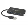 „StarTech.com“ 3 prievadų nešiojamas USB 3.0 šakotuvas su Gigabit Ethernet – aliuminis su įmontuotu kabeliu