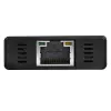 „StarTech.com“ 3 prievadų nešiojamas USB 3.0 šakotuvas su Gigabit Ethernet – aliuminis su įmontuotu kabeliu