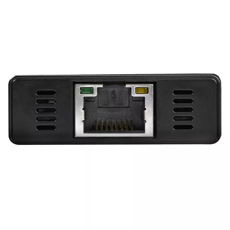 „StarTech.com“ 3 prievadų nešiojamas USB 3.0 šakotuvas su Gigabit Ethernet – aliuminis su įmontuotu kabeliu
