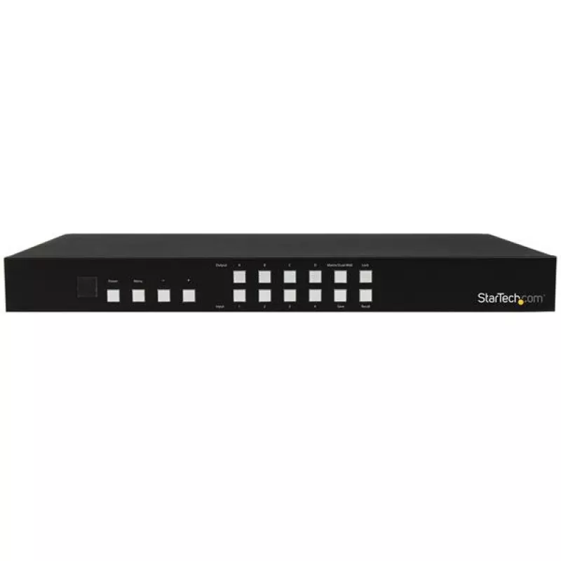 StarTech.com 4x4 HDMI matricinis jungiklis su vaizdo sienelės ir paveikslėlio-vaizdo funkcija