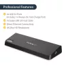 StarTech.com USB 3.0 dokavimo stotelė su dviem monitoriais, HDMI ir 4K DisplayPort – USB 3.0 į 4x USB-A, Ethernet, HDMI ir DP – universali USB Type A dokavimo stotelė, skirta „Mac“ ir „Windows“