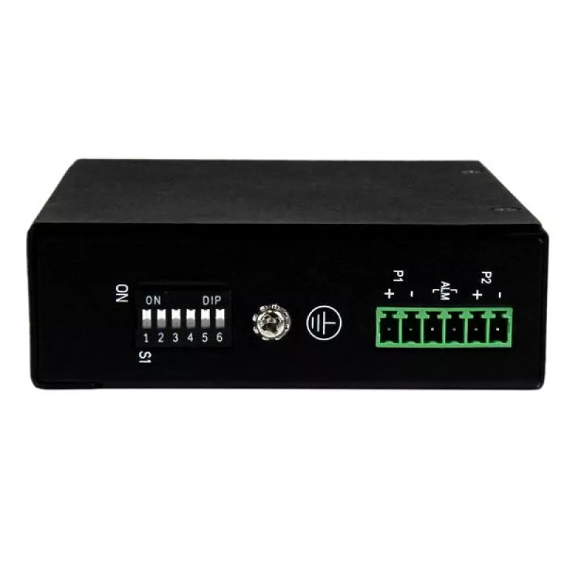 StarTech.com 5 prievadų nevaldomas pramoninis Gigabit Ethernet jungiklis – DIN bėgelio / sieninis montavimas