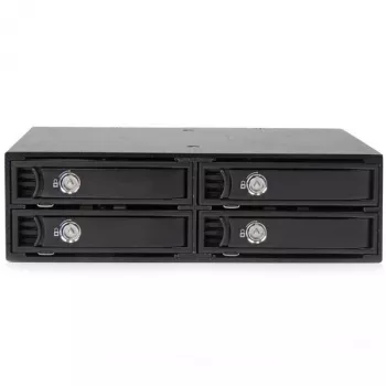 StarTech.com 4-jų vietų mobiliojo stovo galinė plokštė 2,5 colio SATA/SAS diskams