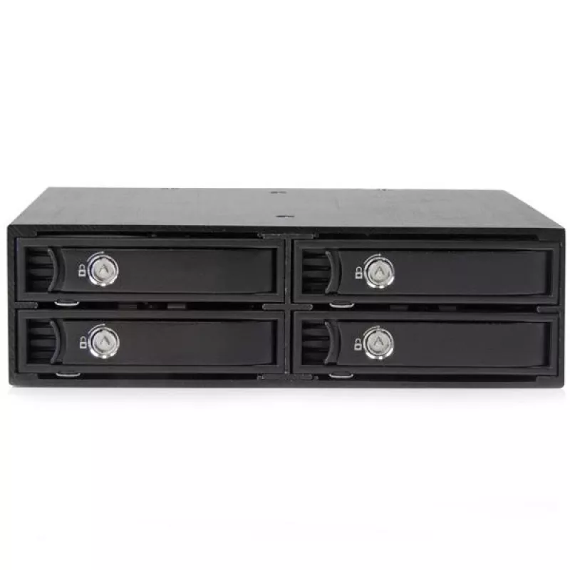 StarTech.com 4-jų vietų mobiliojo stovo galinė plokštė 2,5 colio SATA/SAS diskams