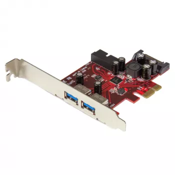 StarTech.com 4 prievadų PCI Express USB 3.0 kortelė - 2 išoriniai ir 2 vidiniai - SATA maitinimas - UASP palaikymas - 2x vidiniai (IDC) pagrindinės plokštės tipo lizdai