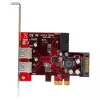 StarTech.com 4 prievadų PCI Express USB 3.0 kortelė - 2 išoriniai ir 2 vidiniai - SATA maitinimas - UASP palaikymas - 2x vidiniai (IDC) pagrindinės plokštės tipo lizdai