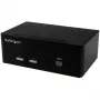 StarTech.com 2 prievadų KVM jungiklis su dviguba VGA - USB 2.0, 1920 x 1200 pikselių, Full HD, 18 W, juodos spalvos