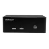 StarTech.com 2 prievadų KVM jungiklis su dviguba VGA - USB 2.0, 1920 x 1200 pikselių, Full HD, 18 W, juodos spalvos