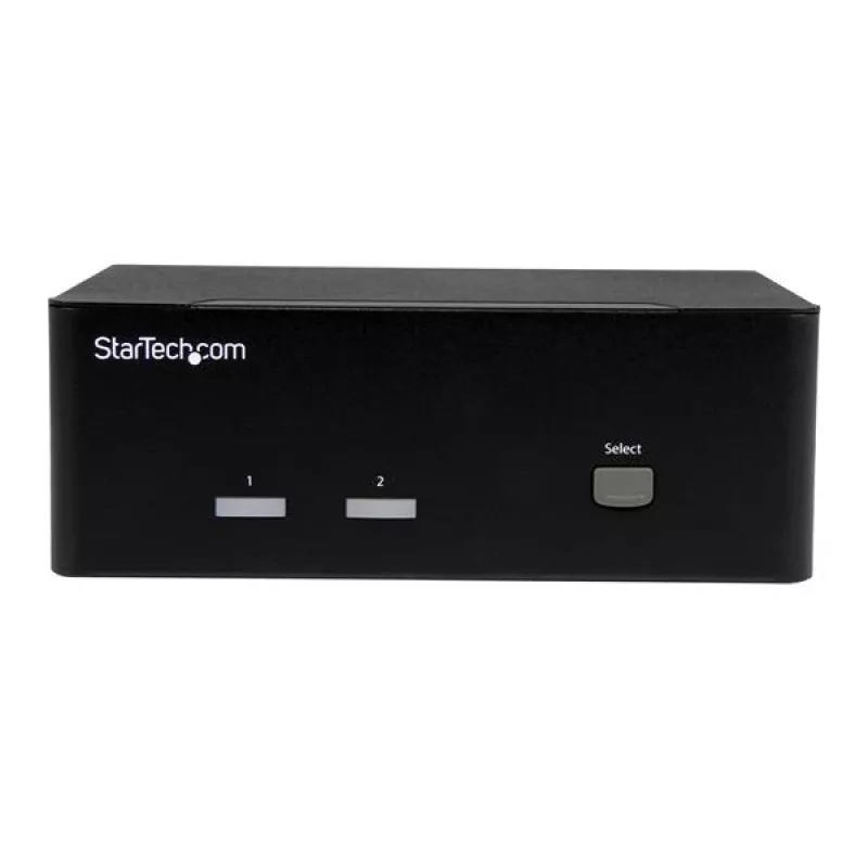 StarTech.com 2 prievadų KVM jungiklis su dviguba VGA - USB 2.0, 1920 x 1200 pikselių, Full HD, 18 W, juodos spalvos