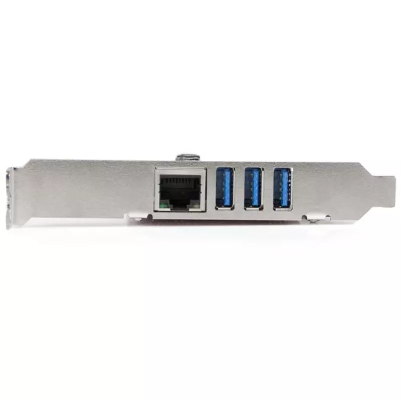 StarTech.com 3 prievadų PCI Express USB 3.0 kortelė + Gigabit Ethernet