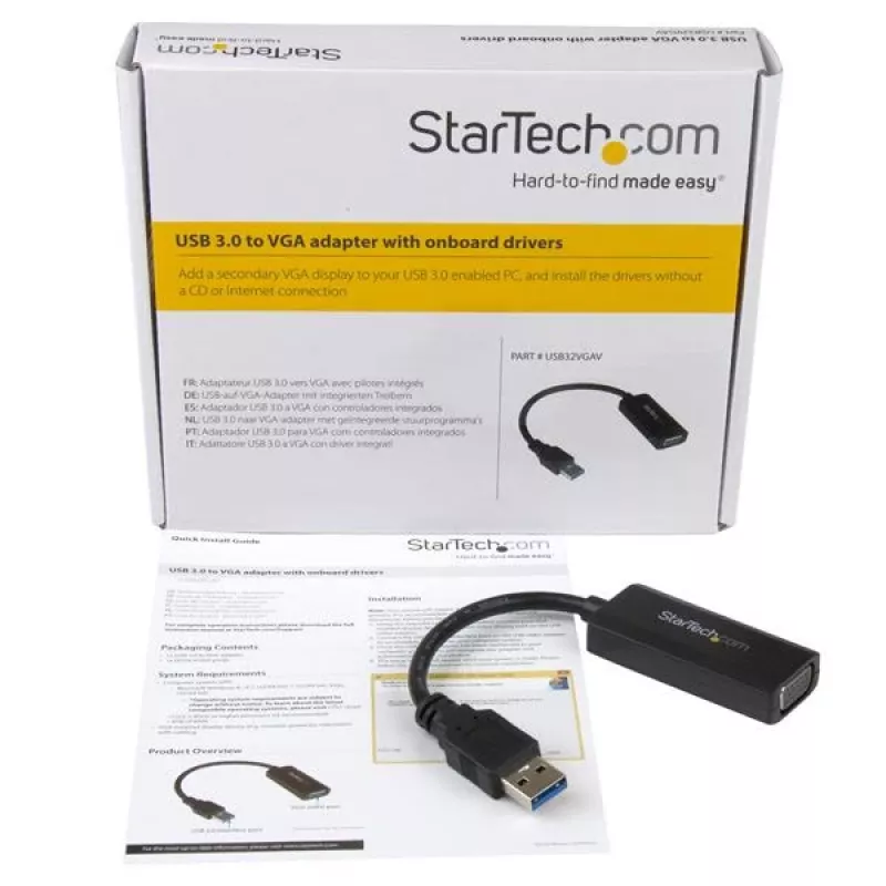StarTech.com USB 3.0 į VGA adapteris – įmontuota tvarkyklių instaliacija – 1920×1200