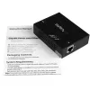 StarTech.com 1 prievado Gigabit PoE+ ilgintuvas - 802.3at ir 802.3af - 100 m (330 pėdų)